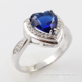 China Supplier Diamond Blue Sapphire Ring (RSGY5572-R)